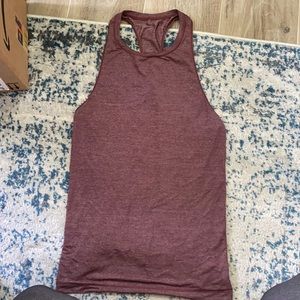 Maroon racer back lululemon tank